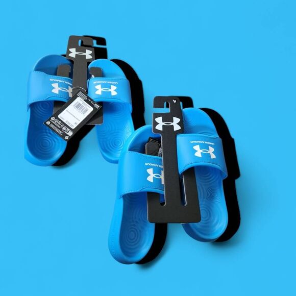Bundle of 2 Under Armor brand page Kid's Slide size 1&4 - Picture 2 of 5